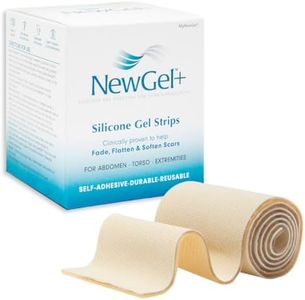 NewGel Advanced Silicone Professional Scar Treatment Tape by MyNewGel, Ultra-Thick, for Abdomen, C-Section, Keloids, Burns, Reusable, 2" x 24" Strip - Beige