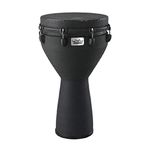 REMO Djembe, MONDO™, Key-Tuned, 14" x 25", SKYNDEEP® FIBERSKYN®, Black, Contour Tuning Brackets, Black Earth Finish