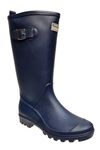 Town & Country Ladies PVC Tall Calf Waterproof Rain Snow Gardening Walking Boots (Navy, UK Footwear Size System, Adult, Women, Numeric, Medium, 7)