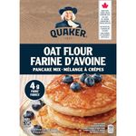 Quaker Oat Flour Pancake Mix 725g | High source of Fibre | Made with Whole Grains | No Artificial Flavours or Colours | Made in Canada with 100% Canadian Oats