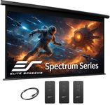 Elite Screens Spectrum RC1 Remote, 125-INCH Diag 16:9, Motorized Projection Screen Movie Home Theater 4K/8K Ultra HD Ready Drop Down, ELECTRIC125H2