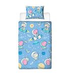 Peppa Pig George Official Single Duvet Cover Set | Reversible 2 Sided Stars Design with Matching Pillowcase (Single)