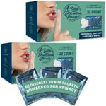 A Little Discretion, Please | 60 Individually Wrapped Flushable Wipes For Adults in Discreet Unmarked Packaging | Unscented, Septic and Sewer Safe | Travel Wipes, Individual Wipes Biodegradable