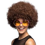 Boland 10103145 BOL86014 86014 Afro Curly Wig Brown, Standard, Chestnut, Talla única