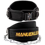 MANUEKLEAR All-Round Weighted Belt For Pullups, Quick Locking Weight Belt with Chain for Men And Women, Dip Belt for Weight Lifting Weighted Pull Up Belt Powerlifting Squat Bodybuilding