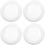 Sunco 4 Pack 5/6" LED Disk Lights Flush Mount Ceiling Fixture Recessed, 1500 Lumens High Brightness, 6000K Daylight Deluxe, 18W=100W, Dimmable Low Profile Surface Mount - ETL