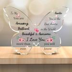 Acrylic Plaque Auntie Gifts Butterf