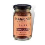 magicsip coffee Coorg Dark Chocolate | Instant Coffee Powder | Medium Roast | 60G Jar |100% Arabica Coffee | No Artificial Flavour - 250 Gm