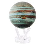 MOVA Globe Jupiter 4.5" with Base, Solar Powered Rotating Globe No Need of Battery or Chord, Unique Gift and Decoration