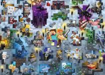 Ravensburger Minecraft Gifts for Boys, Girls and Adults - Mobs Challenge Edition 1000 Piece Jigsaw Puzzles - Age 12 Years Up