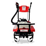 BALWAAN Krishi BW-25 Mini Tiller 63 cc 2 Stroke Petrol Engine Blades are Made of high Carbon Steel | for Cultivating & Mixing and Helping to Prepare Soil for Planting & Weeding Free 500ml Engine Oil