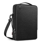 FINPAC Shoulder Bag for 13.6-inch MacBook Air M3/A3113 M2/A2681 2024-2022, MacBook Pro 14 M3/M2/M1 2023-2021, 13.3" MacBook, Surface Pro, Computer Carrying Sleeve with Electronics Organiser Pocket,