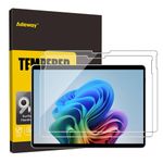 Adeway [2 Pack] Tempered Glass Screen Protector for Microsoft Surface Pro 11 2024/Surface Pro 9/ Pro 10/8/X 9H Hardness, HD Clear, High Sensitivity 13 Inch (2076/2038 Model)