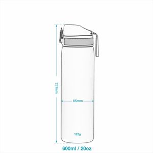 Ion8 500ml Leak Proof Water Bottle – BPA Free, Pink, Dishwasher Safe