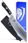DALSTRONG Chef & Cleaver Knife - 8 inch - The Crixus - Gladiator Series Elite - German HC Steel - Hybrid Razor Sharp Kitchen Knife - Black G10 Handle - w/Sheath - Chef Knife - NSF Certified