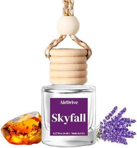 AirDrive Long Lasting Car Air Fresheners, Fragrance Oil Hanging Oil Diffuser With Wooden Cap, Non Toxic Rearview Mirror Car Accessory, Made in USA, Odor Eliminator For Car