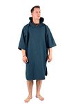 Lifeventure Unisex Compact | Lightweight, Surfing, Lifeventure Changing Robe Lightweight Stretchy Microfibre Towel Poncho with Hood for Travel Su, Navy, One Size UK