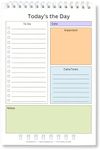 To Do List Notepad, Daily To Do List Notebook Planner, Undated Daily Planner List Pad for Work & Organization, Task Checklist Easily Fits in Bag or Purse, Spiral 5.5 x 8.5, 50 Double Sided Pages