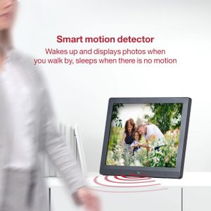 Pix-Star 15" WiFi Digital Picture Frame – IPS Display, Motion Sensor, Photo & Video Sharing