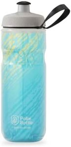 Polar Bottle – Sport Insulated 20oz Nimbus, Seaside Blue & Yellow – Leak Proof Water Bottles Keep Water Cooler 2x Longer than a Regular Reusable Water Bottle