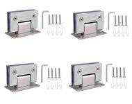 RAB Shower Hinges, Material Stainless steel 202, for Glass Doors (Code:- SS 202, 90 Degree Wall to Glass, Pack of 4 Pcs)