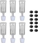 Brewing Airlock Kit, 6 Fermentation Airlocks, 6 pack #6 Stopper & 12 Airlock Grommet, Wine Airlock, Used for Brewing Wine, Sauerkraut, Pickles, Etc