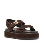 Steve Madden Women's Bigmona Sandal, Brown Suede, 5 UK