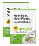 Tidy Cats Breeze Litter Pellets Refill Pouch, Made for Multiple Cats, Anti-Tracking Pellets for Breeze Litter System, 7 LB Refill Pouch (Pack of 2)