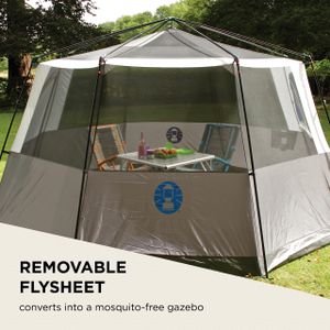 Coleman Octagon 6-8 Person Dome Tent – Waterproof Family Camping Shelter