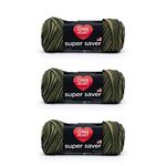 Red Heart Super Saver Camouflage, 3 Pack of 5oz/142g-Acrylic-#4 Medium-236 Yards, Knitting/Crochet