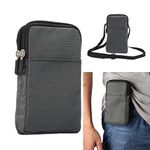 Multifunction Carry Pouch Belt Holster W Clip,Sport Crossbody Cell Phone Purse, Outdoor Waist Bag for Samsung Note 10 Lite/ S10 Lite/s20+/s20 ultra/Note10+, for LG Nexus 5X,Stylo 4,Q61,Stylo 6,V60