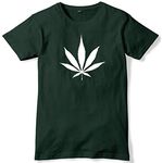 Daytripper Clothing Cannabis Leaf Mens Funny Unisex T-Shirt-Medium-Forest