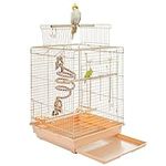 Yaheetech Small Bird Cage Travel Parrot Cage w/Open Play Top for Budgie Finch Green Cheek Canary Parakeet Cockatiel