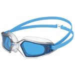 Speedo Unisex Hydropulse Swimming Goggle | Comfortable Fit | Adjustable Design, Pool Blue/Clear/Blue, One Size