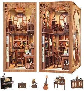 CUTEBEE Book Nook Kit - DIY Miniature House Dollhouse Kit for Adults, Booknook Tiny House Bookshelf Decor 3D Wooden Puzzle, Gifts for Family and Friends (The Secret Rhythm)