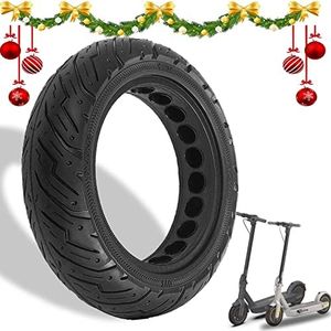 Felixstory 10 Inch Scooter Tire, 10x2.5 60/70-6.5 Solid Rubber Tire Fit for Ninebot Max G30P G30LP G2~Gotrax G4 G5 G6 GMAX Ultra~Hiboy Max 3 Scooter, Anti‑Explosion Solid Hole Tyre