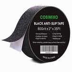 Heavy Duty Anti Slip Tape for Stairs Outdoor/Indoor Waterproof 2" x 35Ft Grip Tape Safety Non Skid Roll for Stair Steps Traction Tread Staircases Non Slip Strips Black