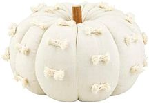 Mud Pie Dot Pumpkin Sitter, Medium, 10 1/2" x 8" x 8" Dia