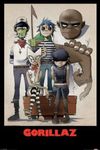 Sweetums Signatures Gorillaz - All Here-Alternative Rock Music Poster，12x18inch，30x46cm