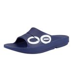 OOFOS Unisex Ooahh Sport Slipper, Navy, 4 UK