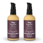 Forest Hill Eaglewood Premium After Shave Balm For Men, Alcohol Free, Refreshing Blend of Shea Butter, Jojoba, Oats Oil & Aloe Vera Extract, Natural, Softening & Moisturizing Post Shave Balm (Pack of 2, 100ml Each)