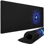 KLIM Mousepad XL - Extended surface - Extra Large Gaming Mousepad Mat - Non-slip Rubber Base - High Precision Textured Surface - 900 x 400 x 4 mm - Blue