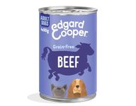 Edgard & Cooper Adult Wet Dog Food Tins - Beef - ( 6 x 400g tin), Grain & Gluten Free, Natural ingedients & fresh meat, full of essential amino acids for healthy insides