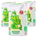 Maseca White 1kg (Pack of 3) / Mexican White Corn Flour, Nixtamalized Corn Flour for Tortillas, Masa Harina