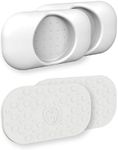 Perma Child Safety Baby Gate Wall Protector, Protect Walls and Doorways, Use with Pressure Mounted Baby and Dog Gates, 4 Pack, White