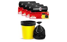 Shalimar Premium Garbage Bags ( Lavender Fragrance ) Size 17 X 19 Inches (Small) 120 Bags (4 rolls) Dustbin Bag/Trash Bag - Black Color