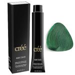 Cree Professional Permanent Hair Color, 100ml - 3.4 fl.oz. (Green Green)