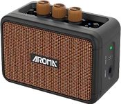 Ulumac Aroma Mini Guitar Amp, Rechargeable Electric Guitar Amplifier, Dual Speakers 5W, Wireless, Portable Retro Small Practice Amp with Clean and Overdrive Effects, AG-04