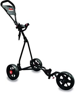 EzeGlide Junior Cruiser Chariot de golf à trois roues, Noir/Rouge