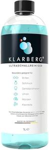 KLARBERG® 1L Ultraschallreiniger Konzentrat I Reinigung von Brillen, Schmuck, Zahnersatz, Uhren im Ultraschallbad I Mit jedem Ultraschallreinigungsgerät nutzbar